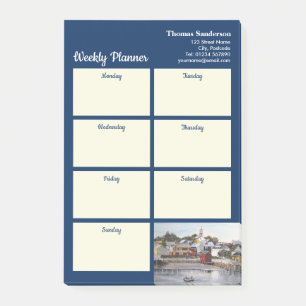Weekly Planner Portsmouth Harbour New Hampshire Post-it Notes
