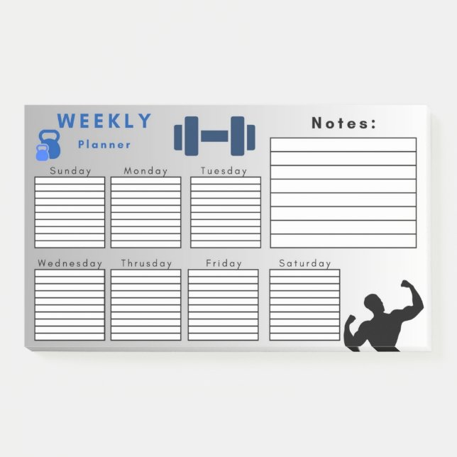 WEEKLY PLANNER POST-IT NOTES (Front)