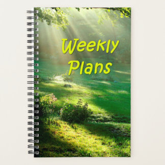 Weekly Plans Simple Heaven's Light Design Planner