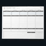 Weekly Priorities Planner Notepad<br><div class="desc">Weekly Priorities Planner helps you keep track of your top 3 priorites for work or famly or youself!</div>