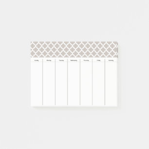 Weekly Schedule Reminder Post It Notes Gift