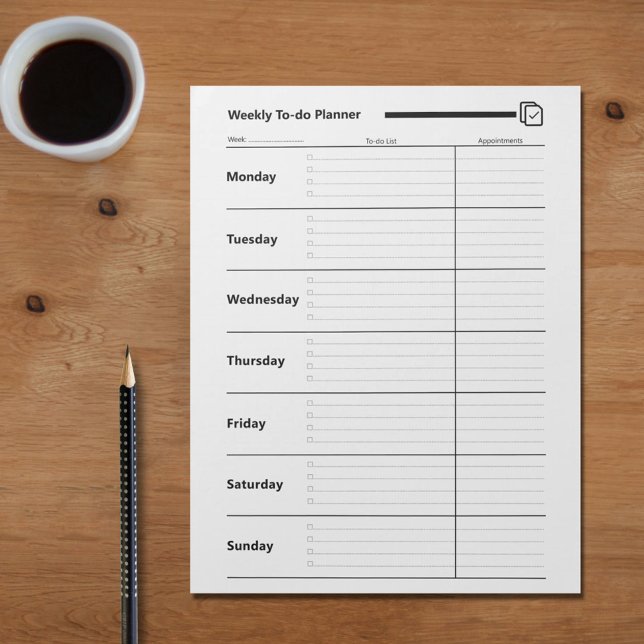 Weekly To-do Planner Notepad (Weekly To-do Planner Notepad)