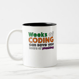 Weeks of coding Two-Tone coffee mug