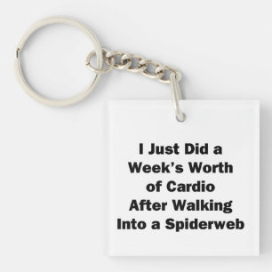 Week's Worth of Cardio Key Ring