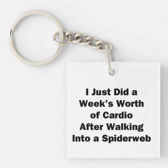 Week's Worth of Cardio Key Ring (Front)