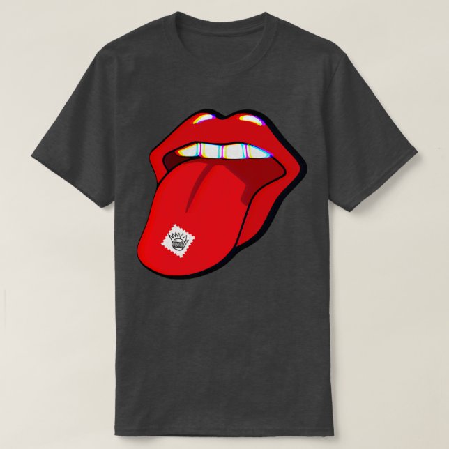 WEEN Boognish Acid Tab Trippy Tongue T-Shirt (Design Front)