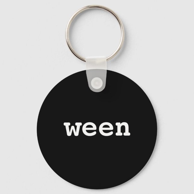 Ween Funny Halloween Pair With Hallo  Key Ring (Front)