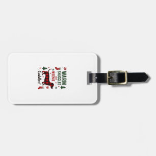 Weenie Dog Christmas Pajama Shirt Cute Weiner Ugly Luggage Tag
