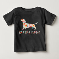 Weenie Mama Dachshund floral
