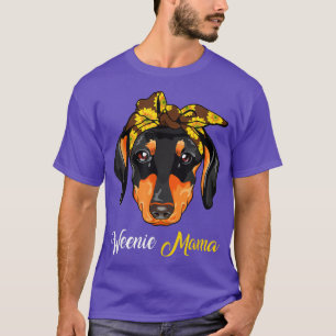Weenie Mama Dog Dachshund Lovers Weenie Mum T-Shirt