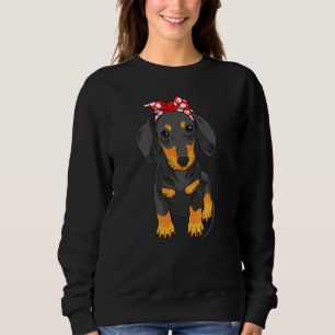 Weenie Mama Doxie Dachshund Cut Weiner Dog Mum Mot Sweatshirt