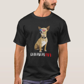 Weenie Papa Chihuahua Dad Dog Chihuahua Lovers T-Shirt