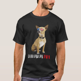 Weenie Papa Chihuahua Dad Dog Chihuahua Lovers T-Shirt
