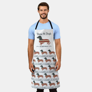 Weenie The People Dachshund 4th Of July Apron