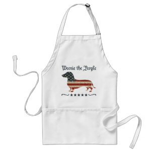 Weenie The People Dachshund 4th Of July Standard Apron