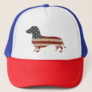 Weenie The People Dachshund 4th Of July Trucker Hat