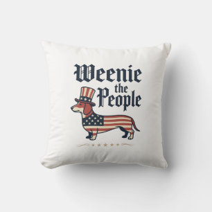 Weenie the People Patriotic Dachshund T-Shirt_1 Cushion