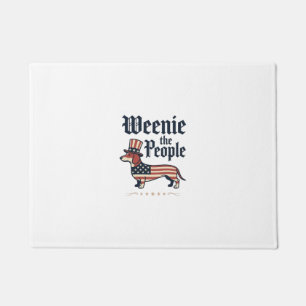 Weenie the People Patriotic Dachshund T-Shirt_1 Doormat