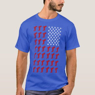 Weenie US Flag Dachshund T-Shirt
