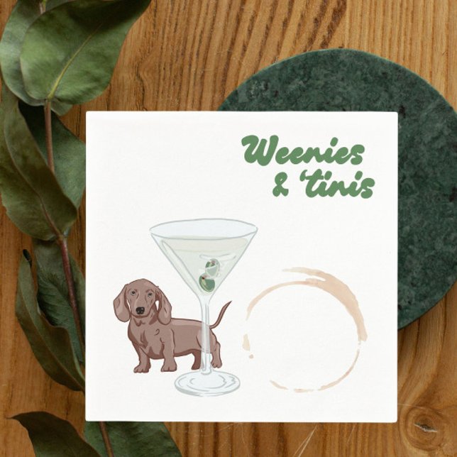 Weenies & Martinis Party  Napkin (Creator Uploaded)