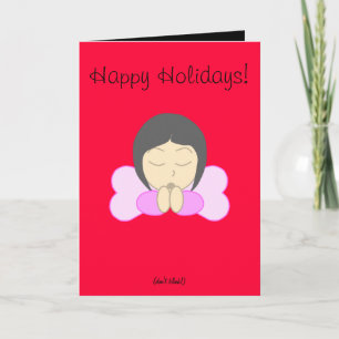 Weeping Angel Inspired Holiday Card