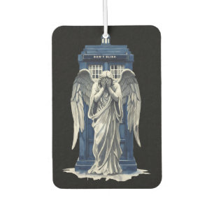 Weeping Angel with Blue Police Box 1 Car Air Freshener