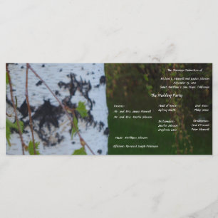 Weeping Birch Wedding Program