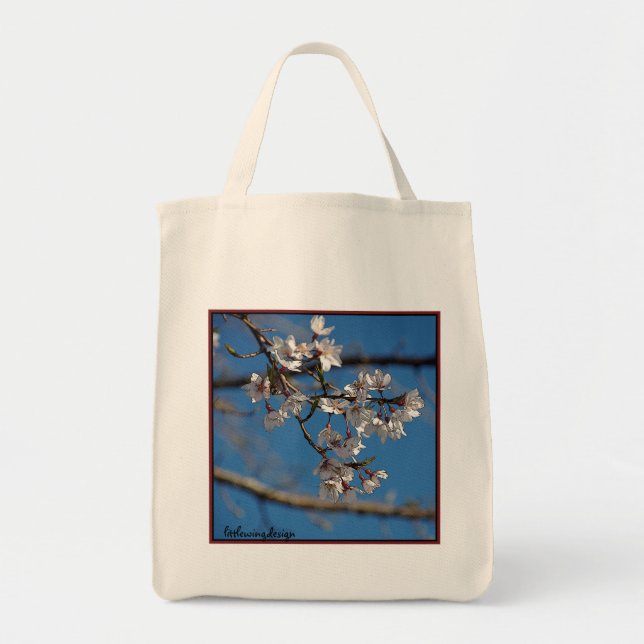 Weeping Cherry Blossoms Tote Bag (Front)
