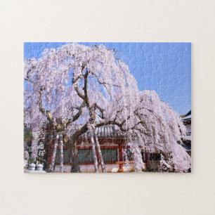 Weeping cherry tree ("Nara Ichiban-Zakura") Jigsaw Puzzle