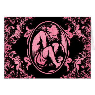 Weeping Cherub in Pink