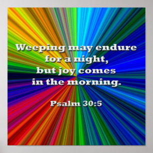 Weeping may endure for a night . . . poster