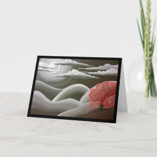 Weeping Red Tree- Song of Songs 4:11 Greeting Card