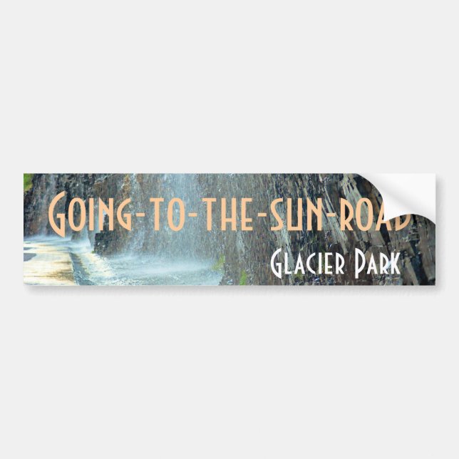 Weeping Wall, Going-to-the-sun-road Bumper Sticker (Front)