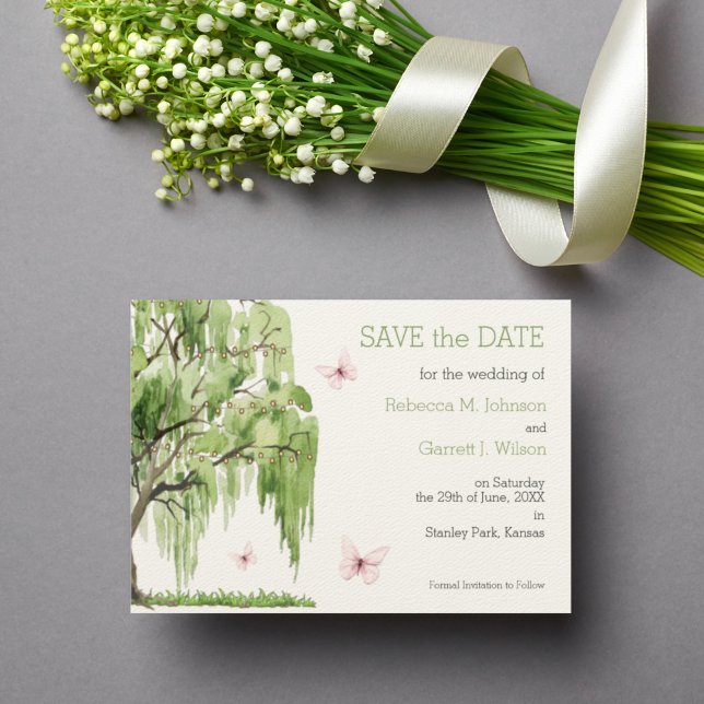 Weeping Williow Save the Date Card (Creator Uploaded)