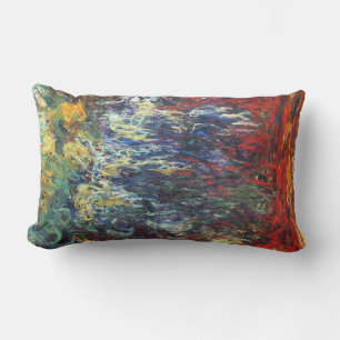 Weeping Willow at Giverny (by Claude Monet) Lumbar Cushion
