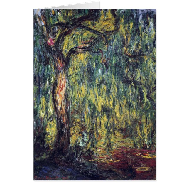 Weeping Willow by Claude Monet, Vintage Fine Art (Front)