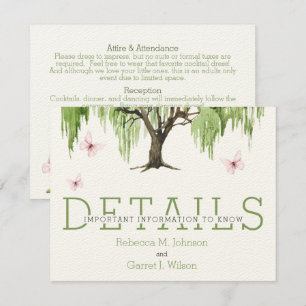 Weeping Willow Details / Enclosure Card