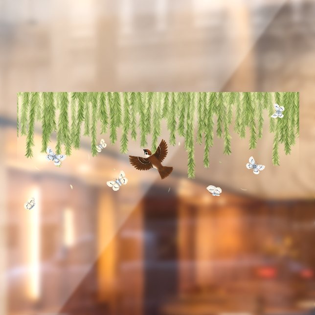 Weeping Willow Fringe Seamless Window Decal (2) (Sheet 2)