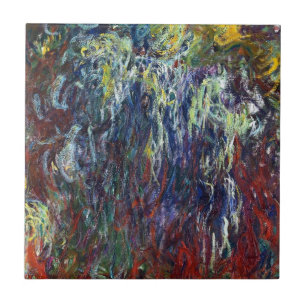 Weeping Willow, Giverny Claude Monet painting Ceramic Tile