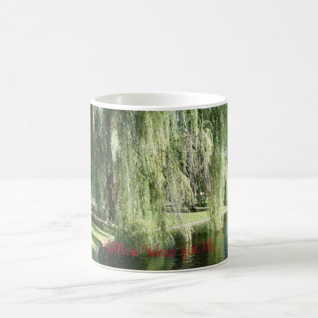 Weeping Willow in Boston Public Garden Coffee Mug (Center)