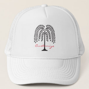 Weeping Willow Silhouette Thunder_Cove Trucker Hat