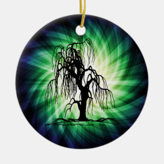 Weeping Willow Tree Ceramic Ornament