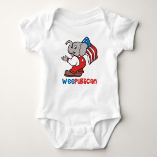 WeePublican and Flag Baby Bodysuit