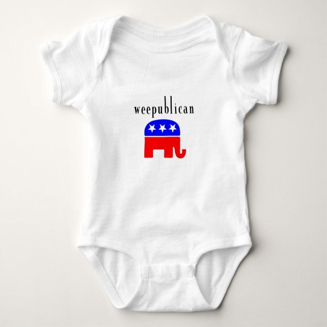 weepublican baby bodysuit (Front)