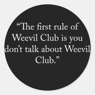 weevilclub classic round sticker
