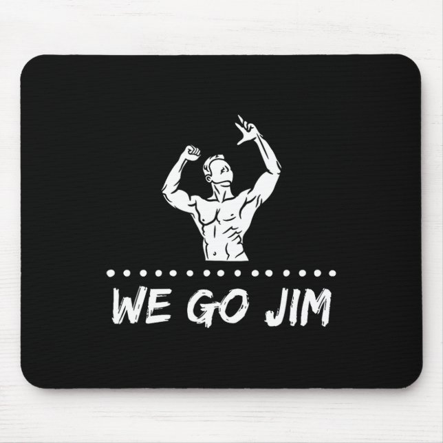Wegojim Gym Bro Culture Workout Clic Pump Cover Te Mouse Pad (Front)