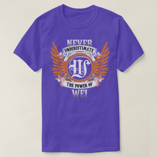 Wei Name Shirt Never Underestimate The Power Of We (Design Front)