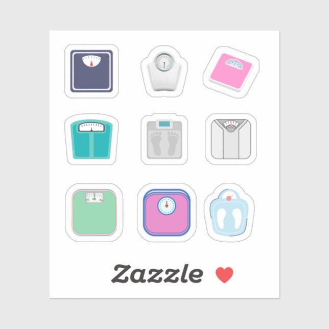 Weighing Scale Stickers (Sheet)