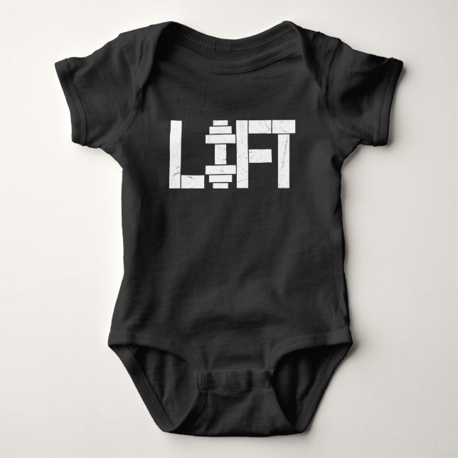Weight Lift Baby Bodysuit (Front)