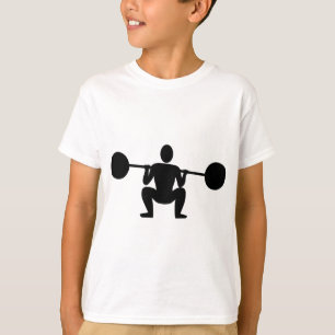 Weight Lifter 01 - Black T-Shirt